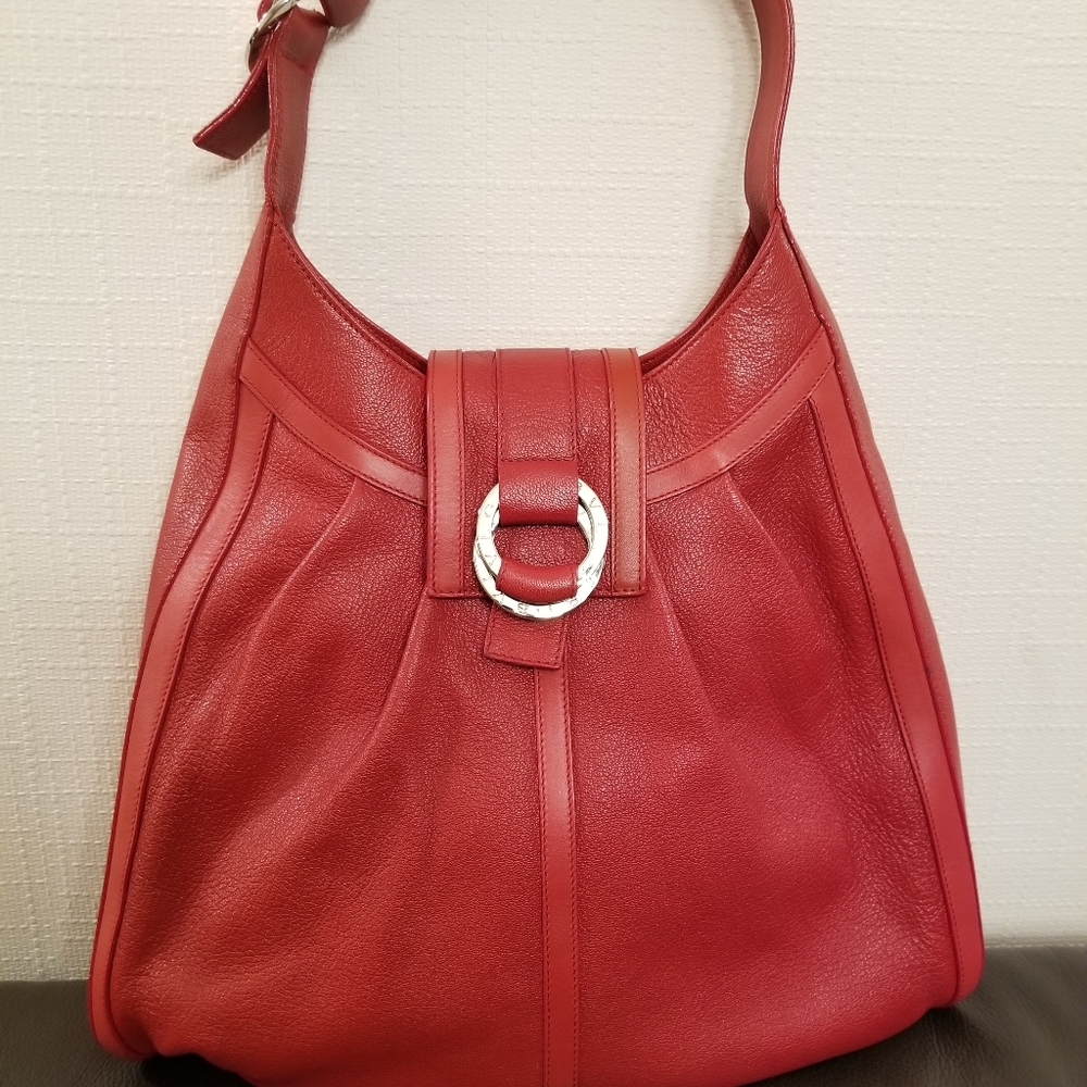 Bvlgari Leather Hobo Pia Bag